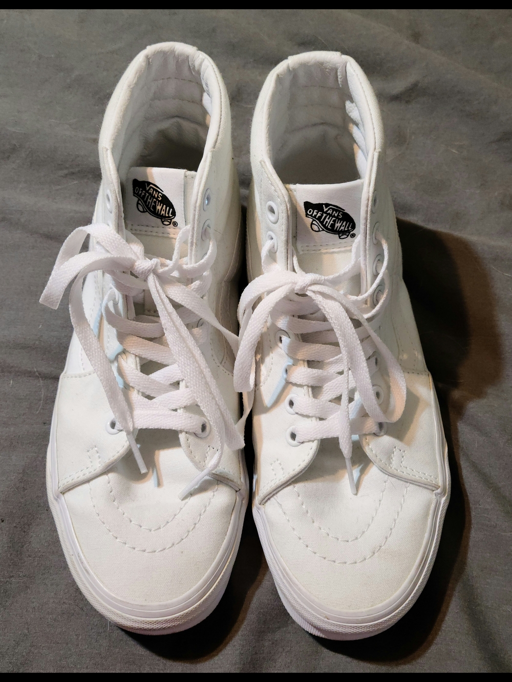 Vans Sk8-Hi White High-Top Sneakers